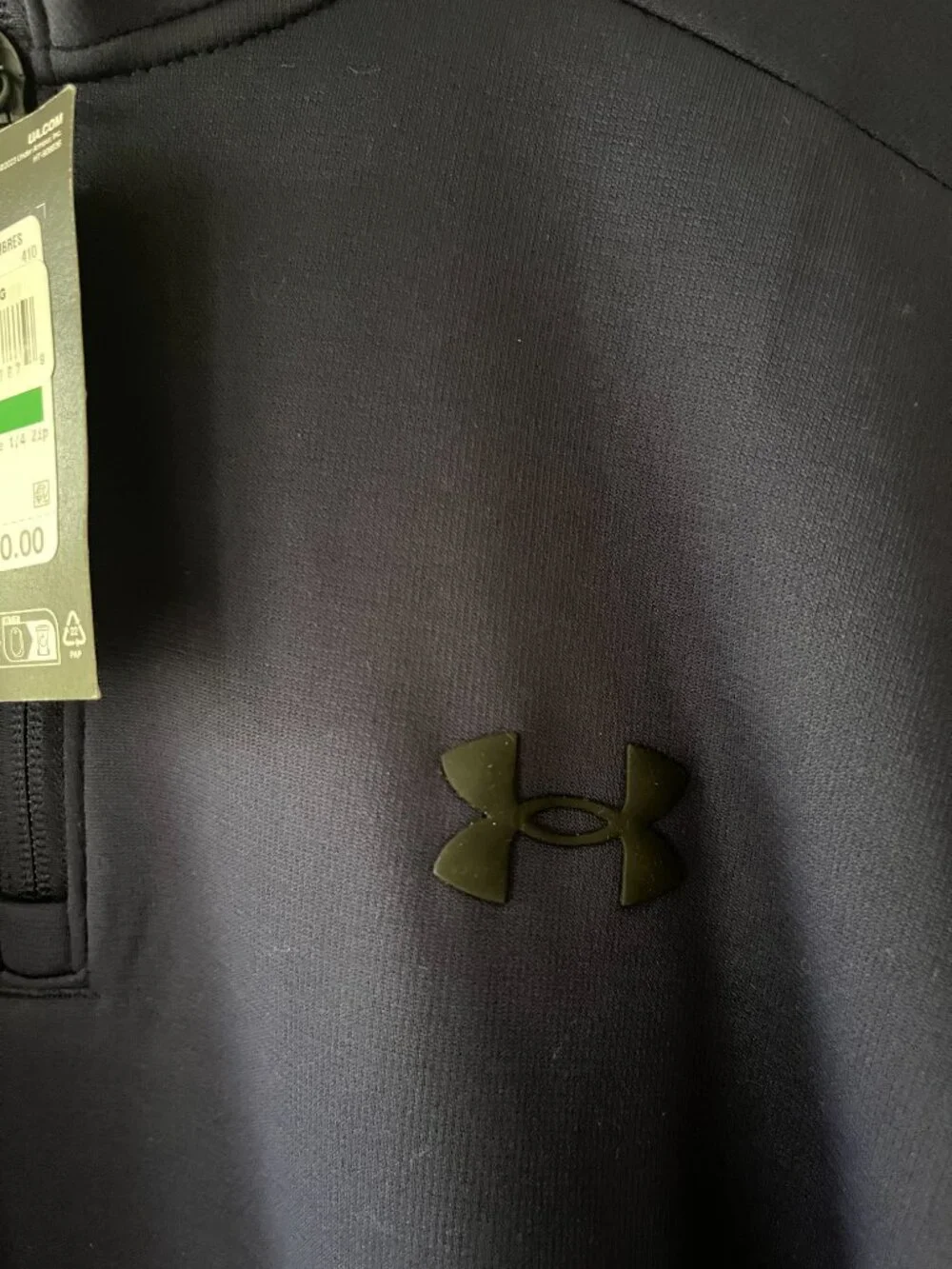 Under Armour Men's Sz L Blue 1/4-Zip Fleece Pullover‎ Sweatshirt